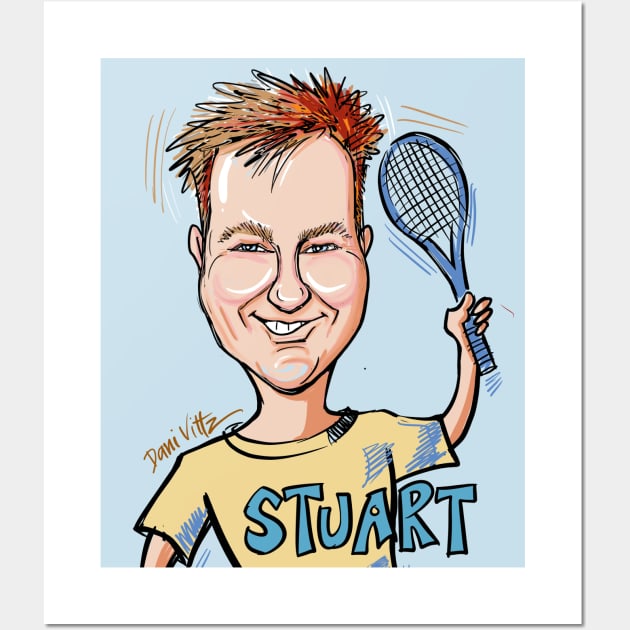 Caricature of Stuart Wall Art by Dani Vittz